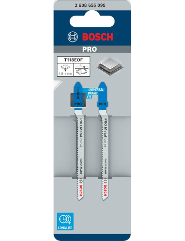 BOSCH BRZESZCZOT T PRO METAL CURVE T118EOF 83 mm 2szt.