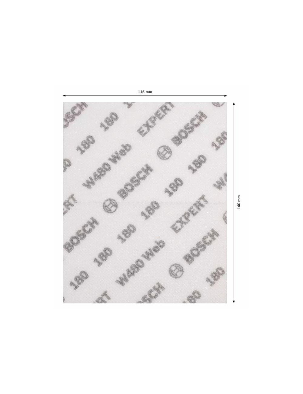 BOSCH GĄBKA ŚCIERNA P180 2szt.