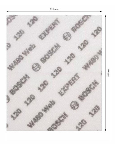 BOSCH GĄBKA ŚCIERNA P120 2szt.