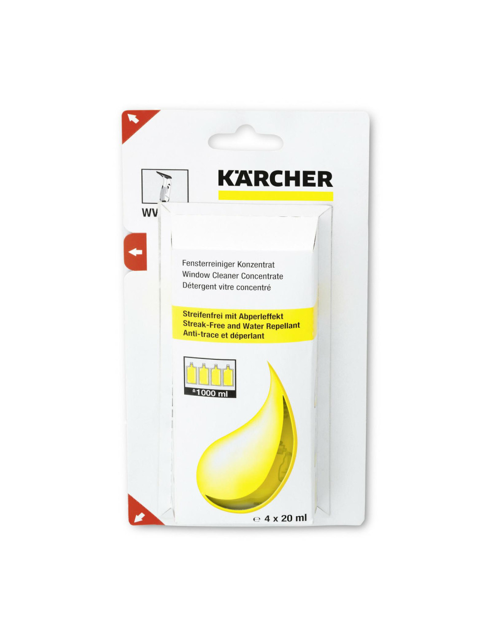 KARCHER.ŚRODEK DO CZYSZCZENIA SZKŁA W KONCENTRACIE RM 503 4x20ml