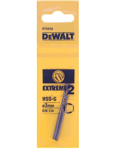 DEWALT WIERTŁO METAL EXTREME 2 3,0mm 2szt.