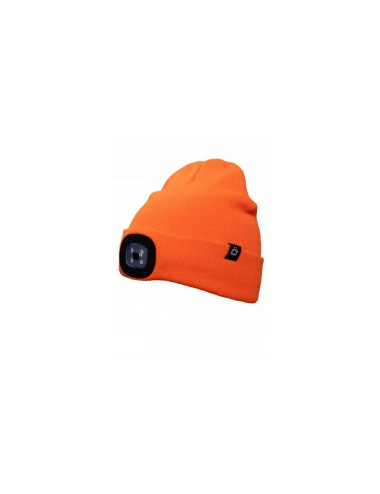 HOGERT CZAPKA ZIMOWA Z LAMPKĄ LED OTTO POMARAŃCZOWA UNI