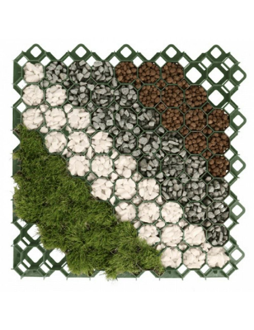 KRATKA OGRODOWA ZIELONA 40mm 60cm x 60cm MULTI GRID