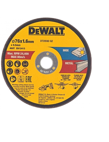 DEWALT TARCZA METAL 76x1,6mm DO DCS438