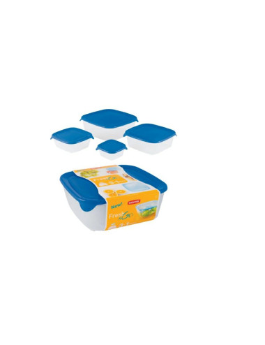 CURVER ZESTAW POJEMNIKÓW KWADRATOWYCH 4szt