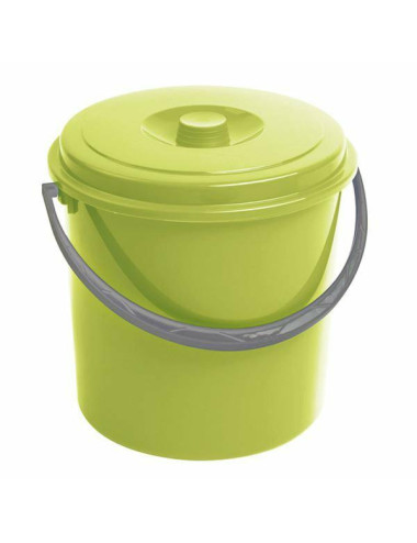 CURVER WIADRO 10L Z POKRYWKĄ ZIELONE
