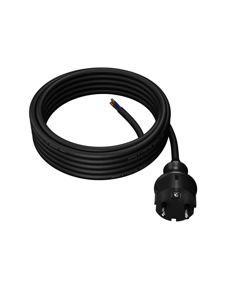 AWTOOLS PRZEWÓD Z WTYCZKĄ 5m 2x1,0 CZARNYH05VV-F