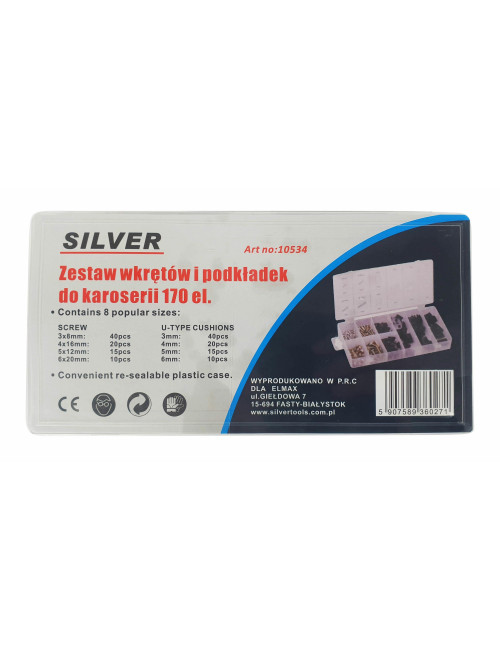 PODKŁADKI DO KAROSERII 170el. SILVER