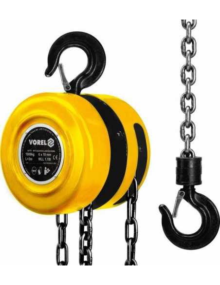 VOREL PRZYCIĄGARKA ŁAŃCUCHOWA  1T   80751