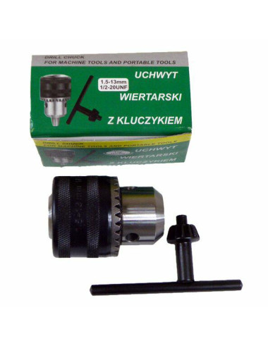 GŁÓWKA WIERTARKI 13mm 1 2 KLUCZYK SILVER