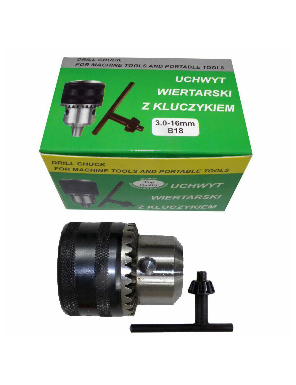 GŁÓWKA WIERTARKI 16mm B18 KLUCZYK SILVER