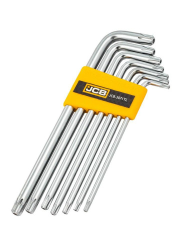 JCB TORX 7szt. DŁ. T10-T40 Z OTWOREM