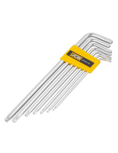 JCB TORX 7szt. B.DŁ. T10-T40 Z OTWOREM