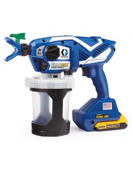 GRACO PISTOLET DO MALOWANIA ULTRAMAX ( 2 x AKU. 2AH DEWALT+ ŁAD. ) + TORBA