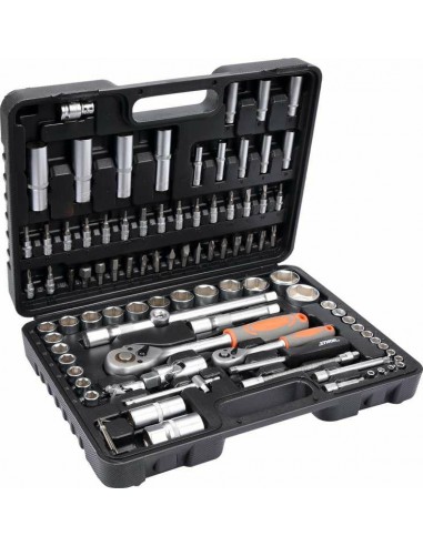 STHOR ZESTAW KLUCZY   94 ELEMENTÓW 1/2", 1/4    58687