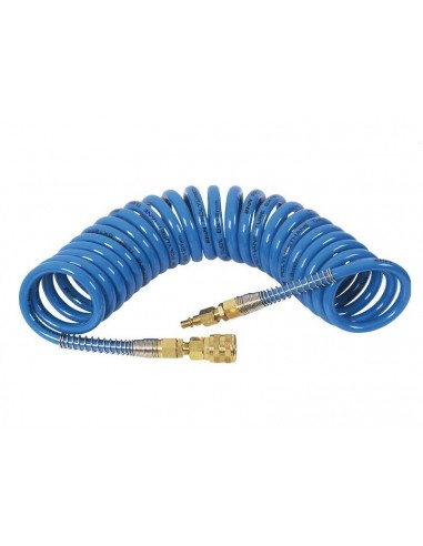 NEO PRZEWÓD PNEUMATYCZNY SPIRALNY 6 x 10mm 15m POLIURETANOWY, ZE ZŁĄCZKAMI