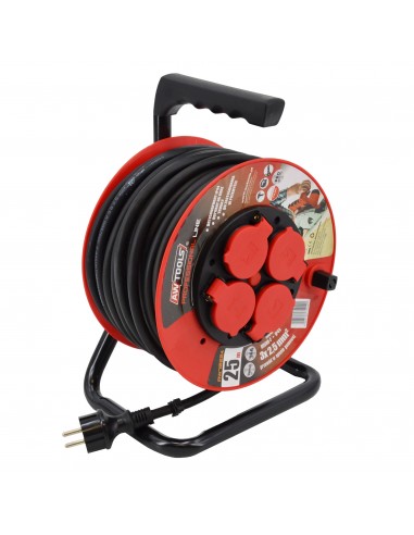 AWTOOLS PRZEDŁUŻACZ BĘBEN PROFESSIONAL 40m 3x2,5mm 16A / 3680W / IP44