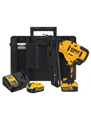 DEWALT GWOŹDZIARKA 18V DCN650P2 15GA 25° 32-63mm BL 32-63mm 2x5,0Ah BL