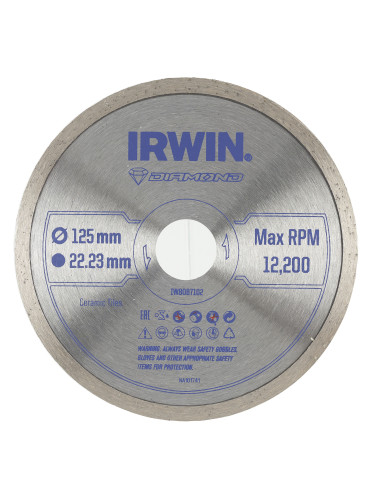 IRWIN TARCZA DIAMENTOWA 125mm x 22,23mm PEŁNA