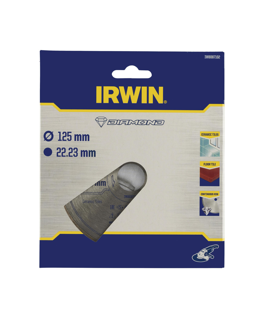 IRWIN TARCZA DIAMENTOWA 125mm x 22,23mm PEŁNA