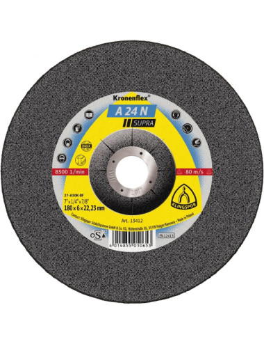 KLINGSPOR TARCZA SZLIF.230mm x 6,0mm x 22,2mm A24N Supra INOX
