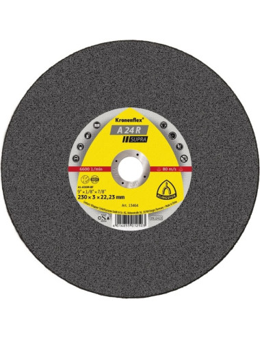 KLINGSPOR TARCZA MET 230mm x 3,0mm x 22,2mm A24R Supra
