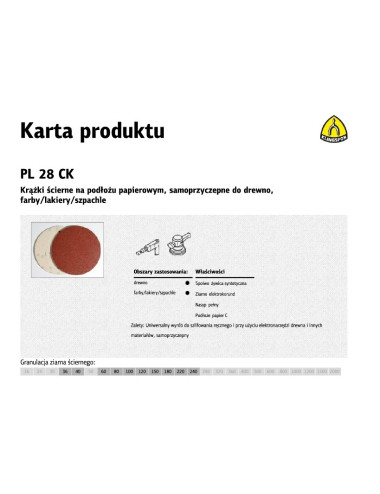 KLINGSPOR KRĄŻEK 125 PL28CK 50szt. 100