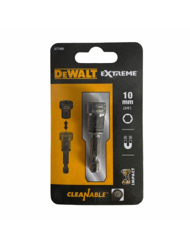 DEWALT KOŃCÓWKA Z NASADKĄ 10mm UDAROWA SAMOCZYSZCZĄCA