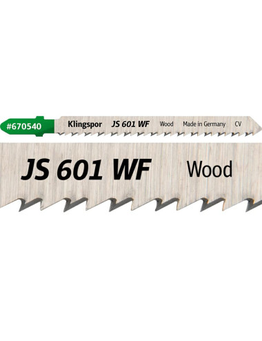 KLINGSPOR BRZESZCZOT DO WYRZYNARKI 130x8x1,45mm JS 601 WF 5szt.