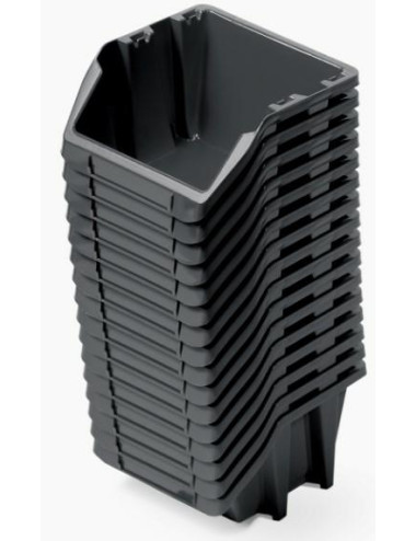 KISTENBERG KUWETY 10 BINEER SHORT 16szt. CZARNE 92x77x60mm