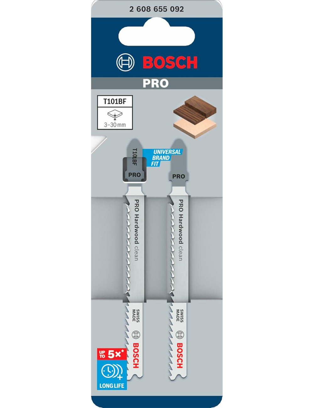 BOSCH BRZESZCZOT T PRO HARDWOOD CLEAN T101BF 100 mm 2szt.