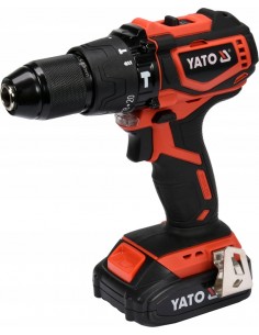 YATO WIERTARKO-WKRĘTARKA UDAROWA 18V 42Nm 1x2,0Ah LI-ION BEZSZCZOTKOWA, W WALIZCE YT-82796