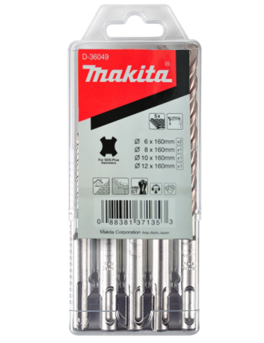 MAKITA ZESTAW WIERT.SDS+ 5szt.