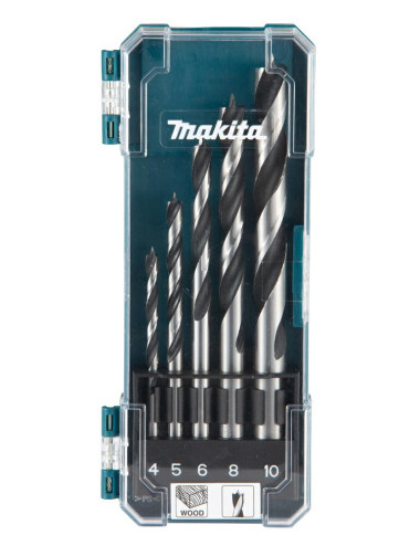 MAKITA ZESTAW WIERTŁA DO DREWNA 5szt. 4,5,6,8,10mm D-72861