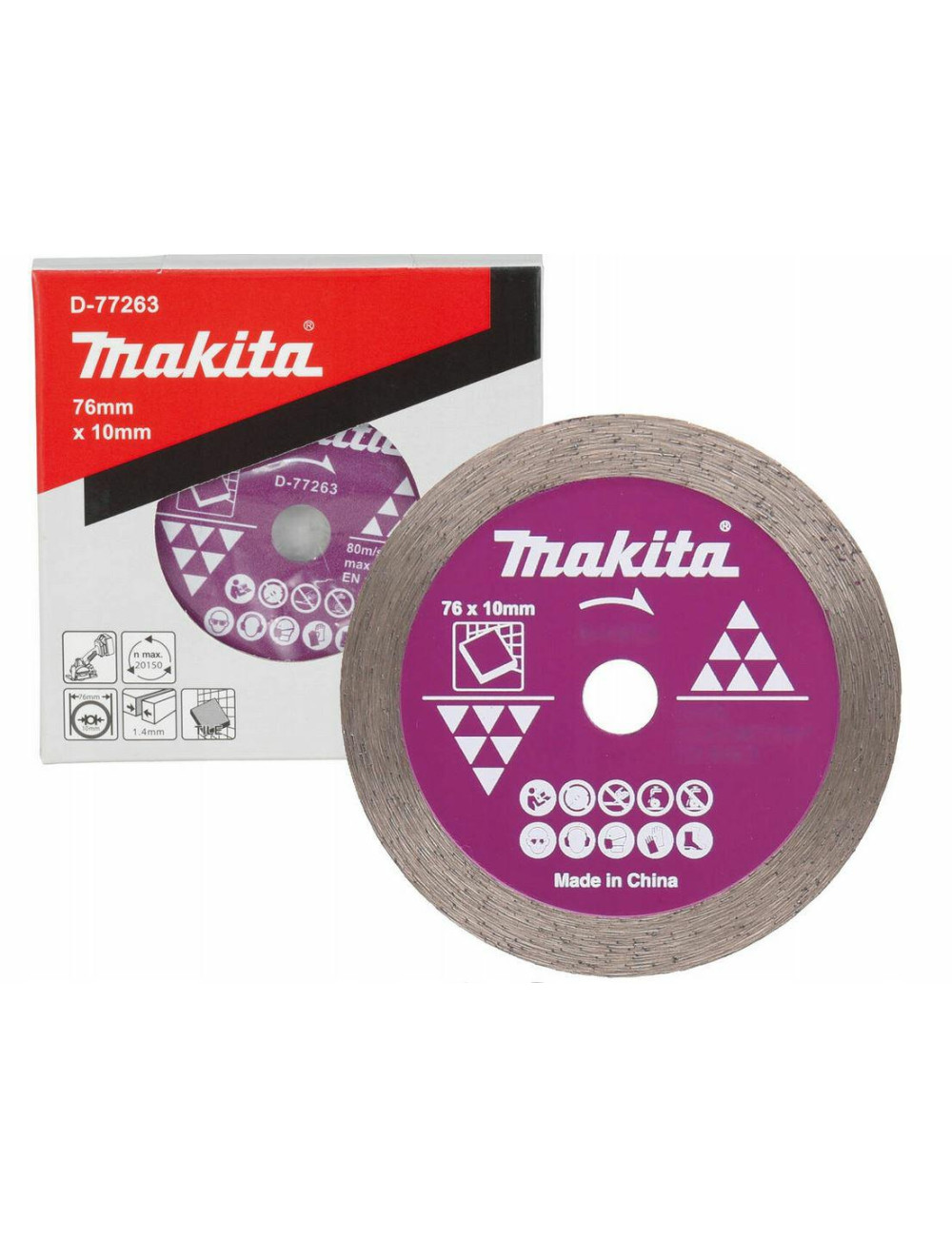 MAKITA TARCZA DIAMENTOWA 76x10mm PEŁNA (NA SUCHO)