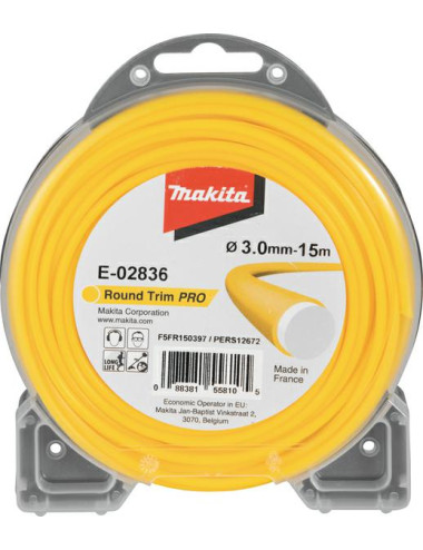 MAKITA ŻYŁKA NYLONOWA OKRĄGŁA "PRO" 3,0mm 15mb