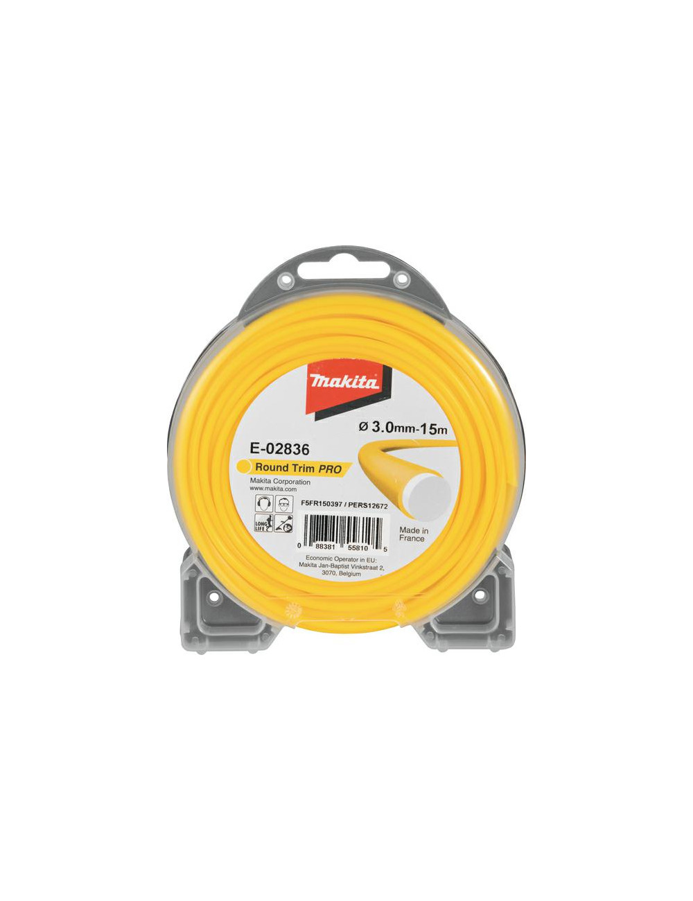 MAKITA ŻYŁKA NYLONOWA OKRĄGŁA "PRO" 3,0mm 15mb