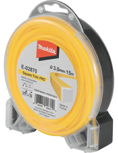 MAKITA ŻYŁKA NYLONOWA KWADRAT "PRO" 3,0mm 15mb