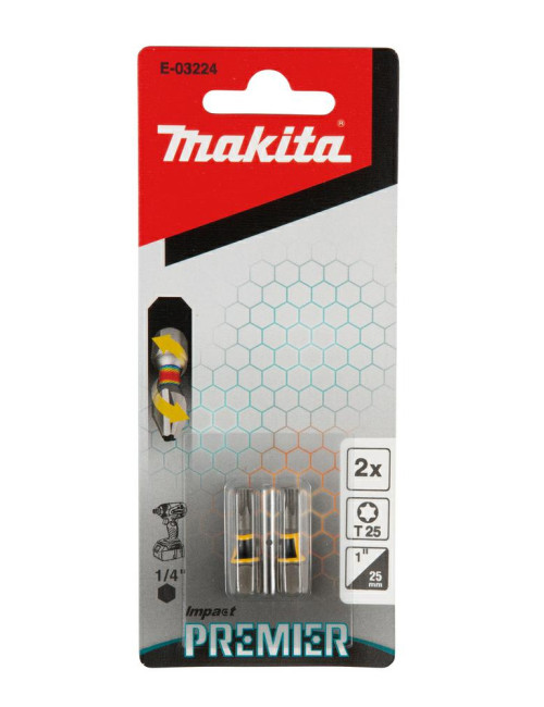 MAKITA KOŃCÓWKA WKRĘTAKOWA T25-25mm 2szt. IMPACT PREMIER