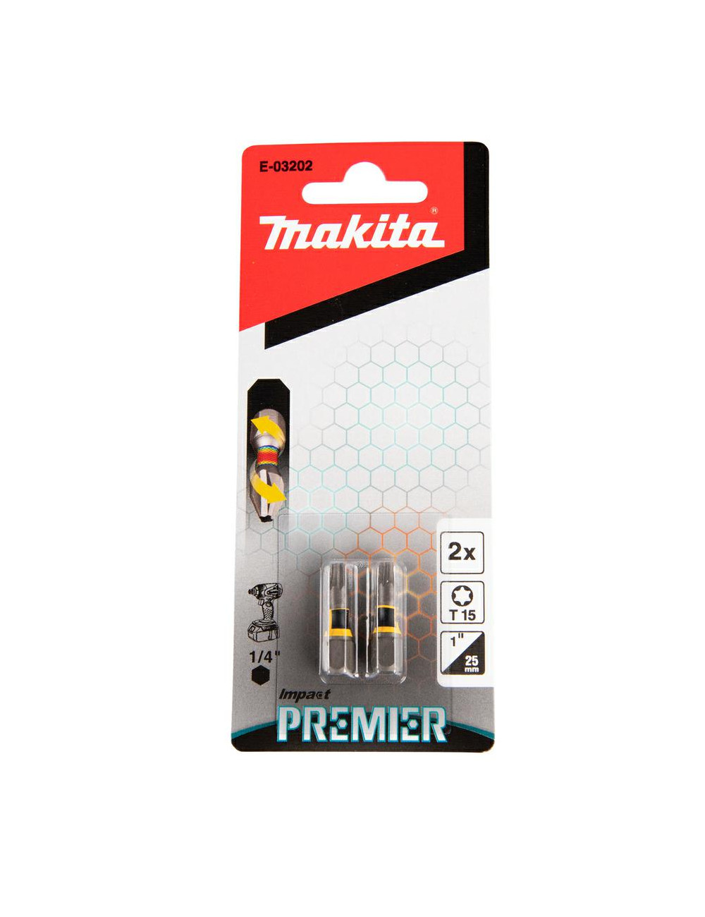 MAKITA KOŃCÓWKA WKRĘTAKOWA T15-25mm 2szt. IMPACT PREMIER