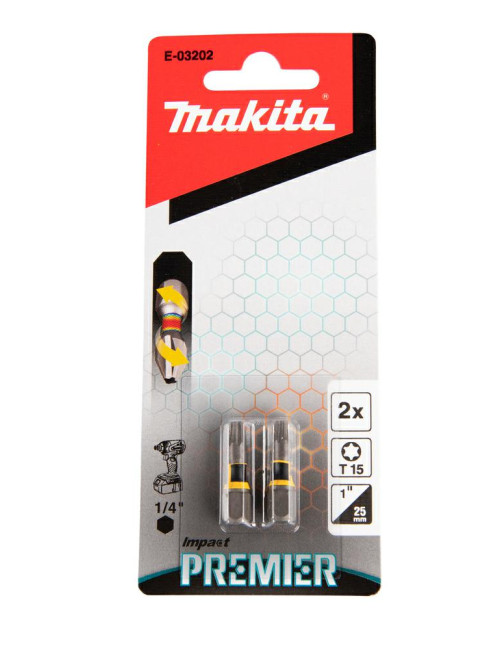 MAKITA KOŃCÓWKA WKRĘTAKOWA T15-25mm 2szt. IMPACT PREMIER