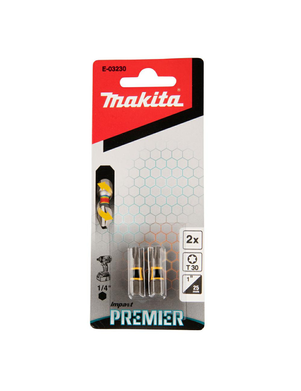 MAKITA KOŃCÓWKA WKRĘTAKOWA T30-25mm 2szt. IMPACT PREMIER