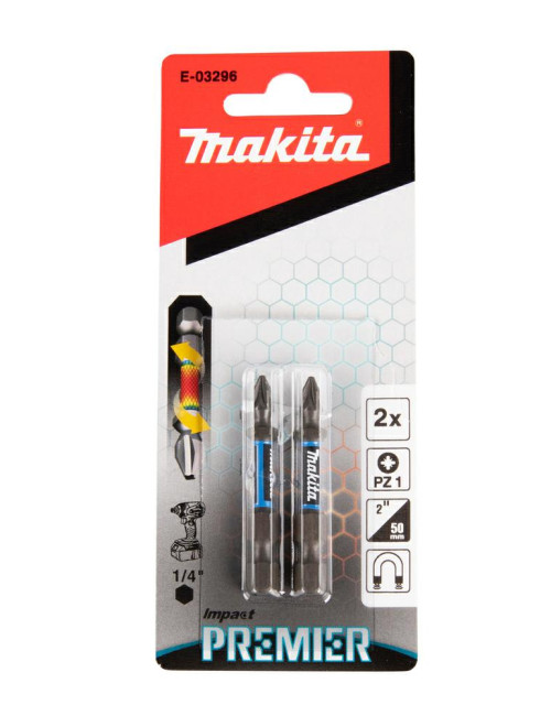 MAKITA KOŃCÓWKA WKRĘTAKOWA PZ1-50mm 2szt. IMPACT PREMIER