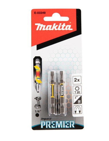 MAKITA KOŃCÓWKA WKRĘTAKOWA T20-50mm 2szt. IMPACT PREMIER