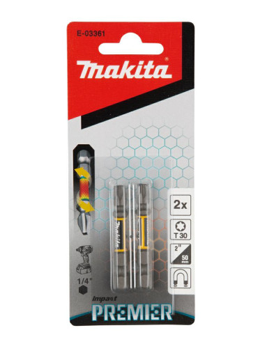 MAKITA KOŃCÓWKA WKRĘTAKOWA T30-50mm 2szt. IMPACT PREMIER