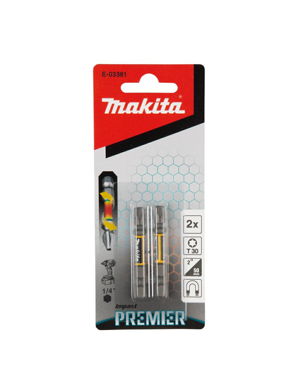 MAKITA KOŃCÓWKA WKRĘTAKOWA T30-50mm 2szt. IMPACT PREMIER