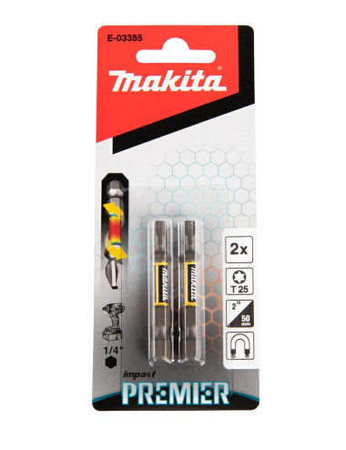 MAKITA KOŃCÓWKA WKRĘTAKOWA T25-50mm 2szt. IMPACT PREMIER
