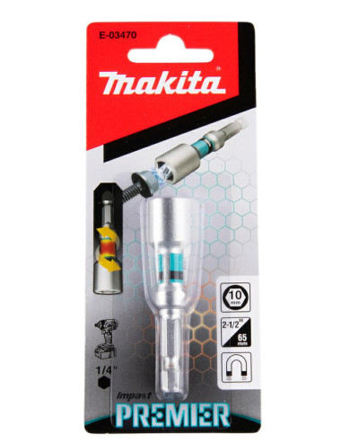 MAKITA UDAROWA NASADKA MAGNETYCZNA 1/4" HEX 10x65mm IP