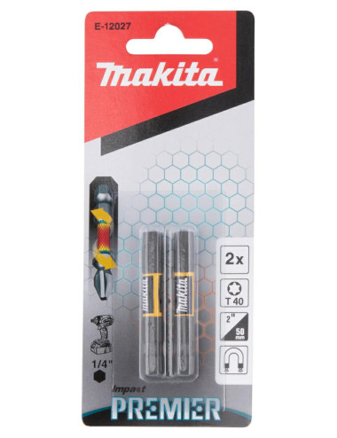 MAKITA KOŃCÓWKA WKRĘTAKOWA T40-50mm 2szt. IMPACT PREMIER