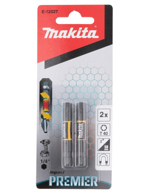MAKITA KOŃCÓWKA WKRĘTAKOWA T40-50mm 2szt. IMPACT PREMIER